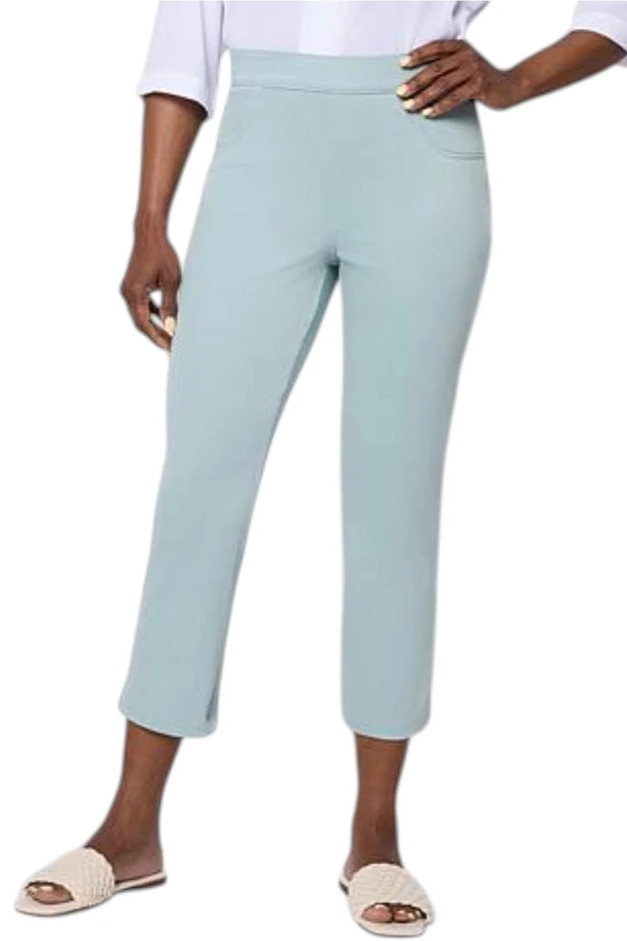 HUE Women's Classic Denim Capri Pant Mist - Regular